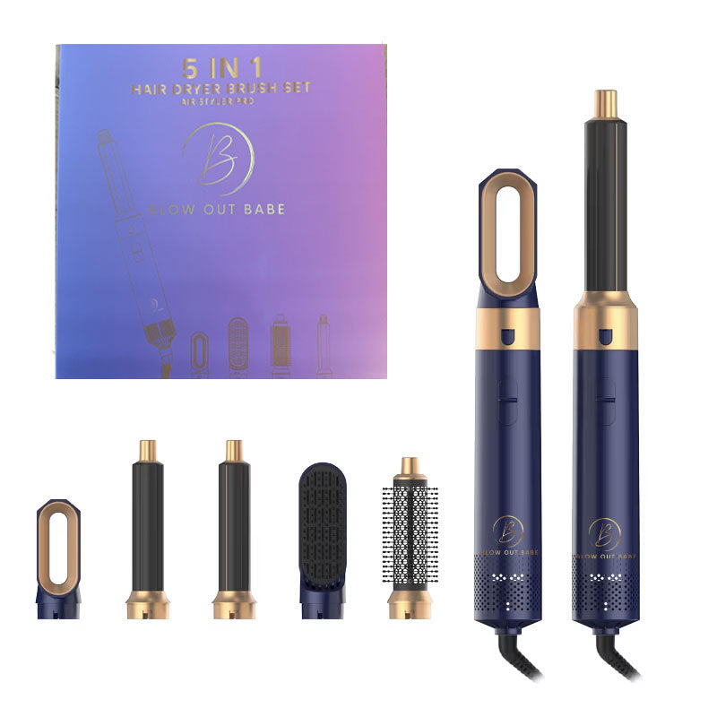 Blow Out Babe 5 in 1 Hair Air Dryer Professional Curling Iron Hair Straightener Styling Tool