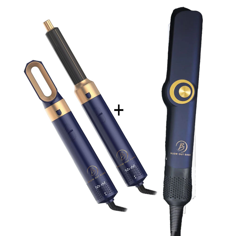 Blow Out Babe Bundle Pack 2in1 Straightner & 5in1 Curler