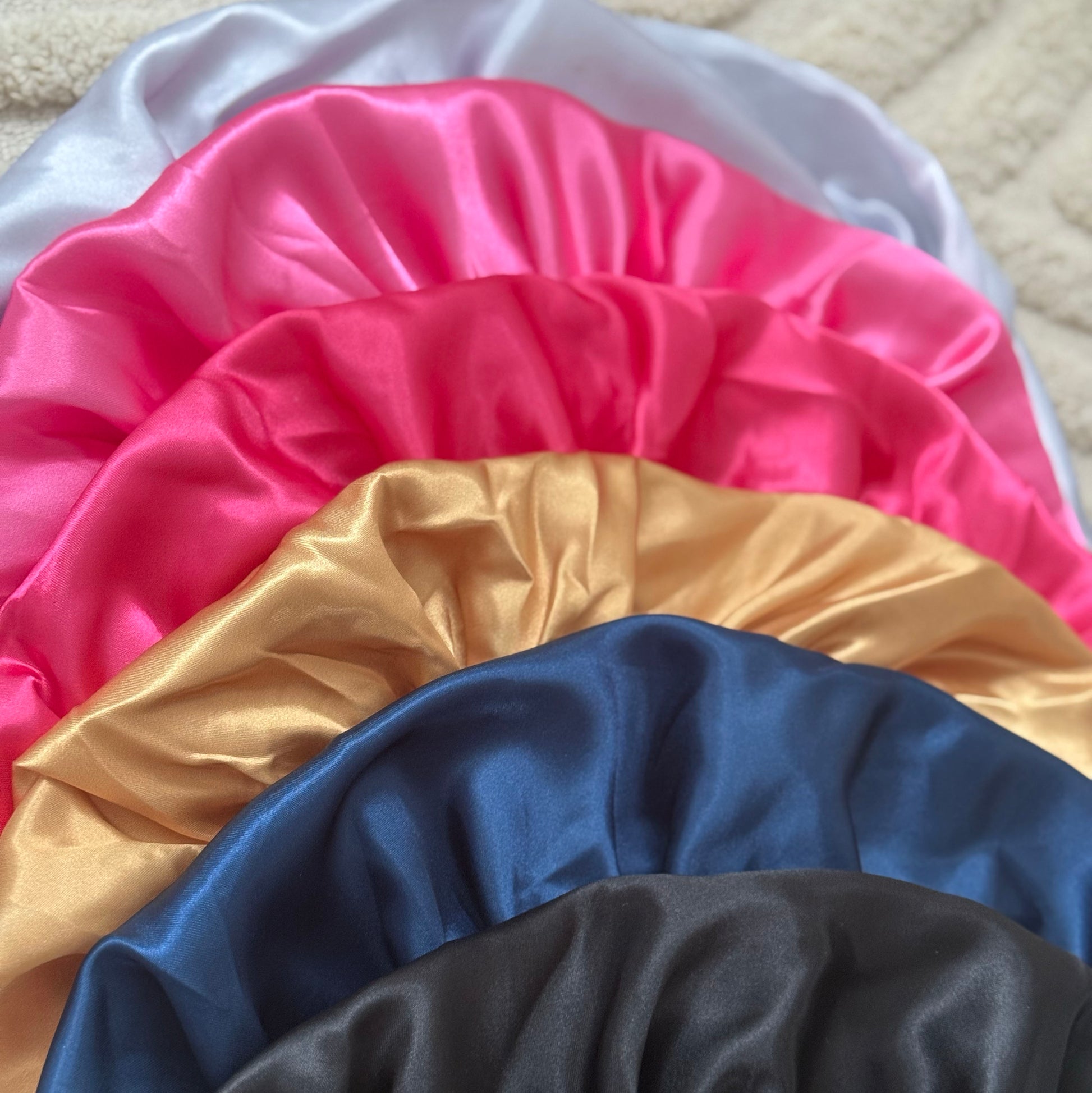 Satin Sleeping Bonnet with Tie Up