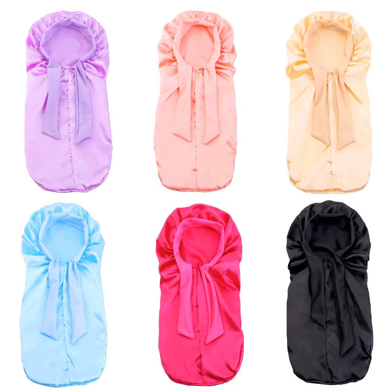 Kids Sleeping Bonnet with Tie Up for Long Hair