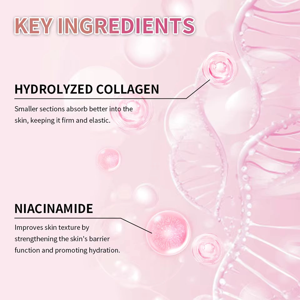 Salmon DNA PDRN Pink Peptide Serum with Collagen Jelly Cream