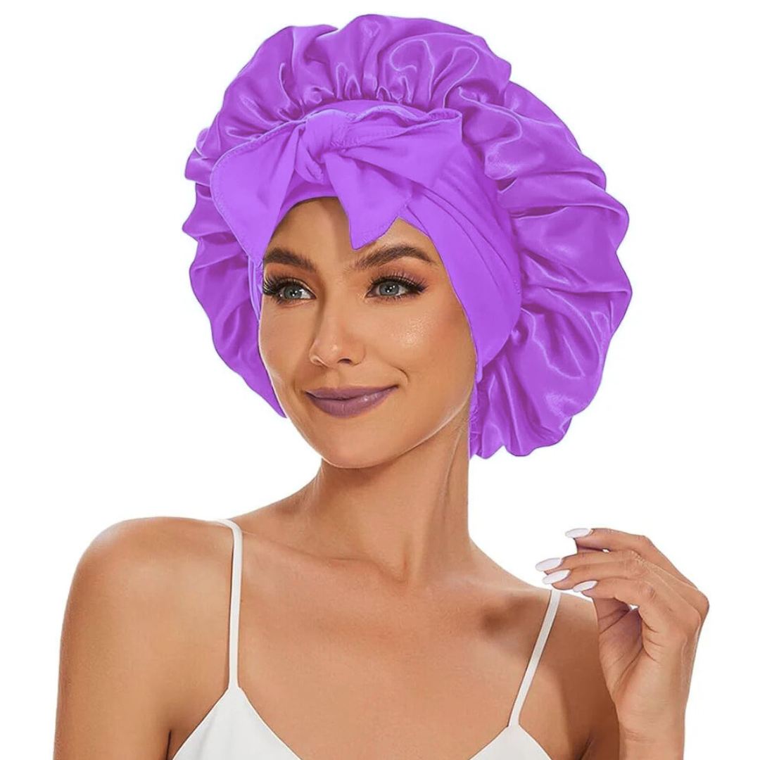 Satin Sleeping Bonnet with Tie Up
