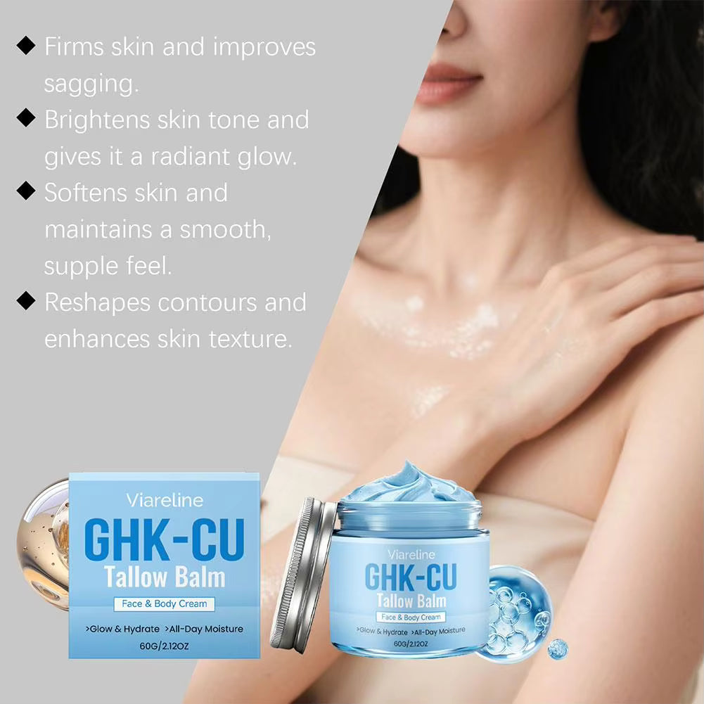 GHK-CU Tallow Balm Face & Body Cream – Deep Hydration & Skin Nourishment 60g