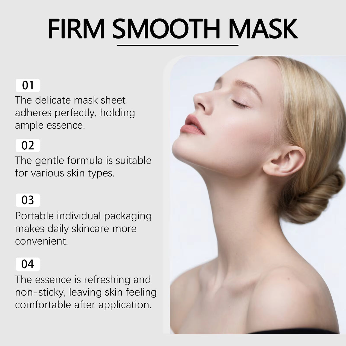 Korean Salmon DNA PDRN Hydrolyzed Collagen Face Mask 4 Pk