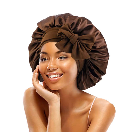 Satin Sleeping Bonnet with Tie Up